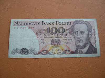 Polonia 100 zloty 1986 Waszawa RY foto