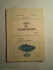 Teste de stomatologie - Vol.III - Ortodontie si Chirurgie buco-maxilo-faciala - Ecaterina Ionescu - Editura Cerma foto