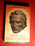 G. Calinescu - Opera lui M. Eminescu vol I -Prima ed.1934