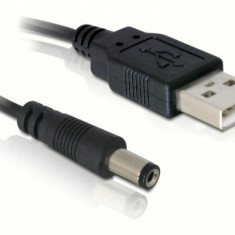 Cablu alimentare USB A tata-jack 5,5 x 2.2 mm