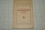 Antologie critica - E. Lovinescu - 1921