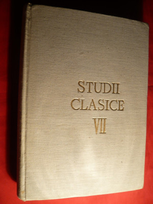 Studii Clasice VII - Ed. Academiei RPR 1965 foto