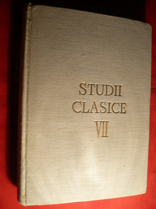 Studii Clasice VII - Ed. Academiei RPR 1965