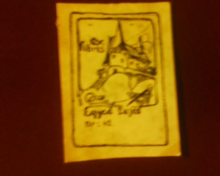 Ex libris apartinand lui Egyed Lajos. Are nr. 42