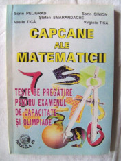 &amp;quot;CAPCANE ALE MATEMATICII - TESTE DE PREGATIRE PENTRU EXAMENUL DE CAPACITATE SI OLIMPIADE&amp;quot;, Ed. II, S. Peligrad si altii, 1998. Absolut noua foto