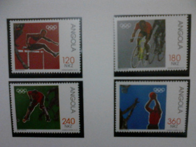 Angola serie MNH 1992 sport foto