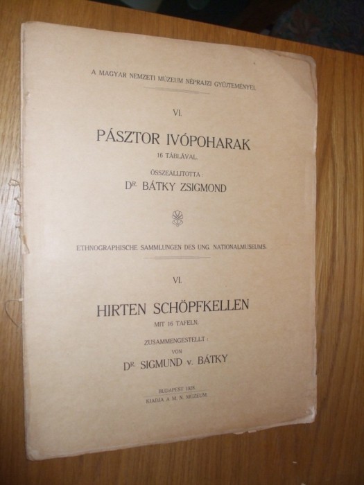 PASZTOR IVOPOHARAK -- Batky Zsigmond -- 16 tablaval, 1928