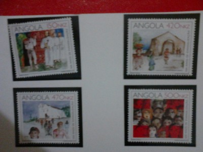 Angola serie MNH 1992 crestinism foto