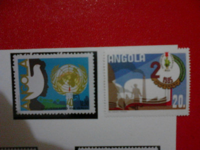 Angola 2 serii MNH 1985 foto
