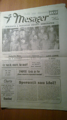 ziarul mesager 10-16 martie 1990 foto