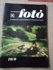 revista foto ungaria budapesta an 1976 nr. 9 hobby ilustrata fotografii arta foto