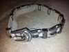 Curea dama unicat, din piele si metal, placata cu pietre stralucitoare, M