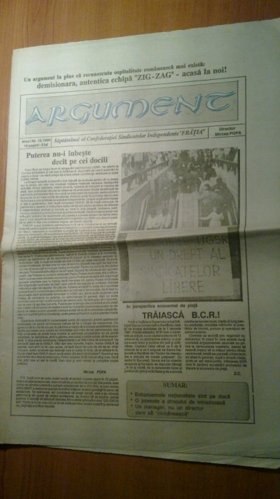 ziarul argument nr.15/1990