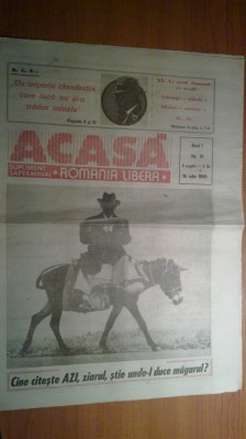 ziarul acasa 16 iulie 1990 foto