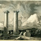 Ruine in Sardis (fostul Imperiu Persan) - Turcia - Tipogravura - Meyers Universum 1833-1861