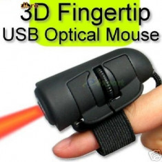 MOUSE OPTIC CU FIXARE PE DEGET foto