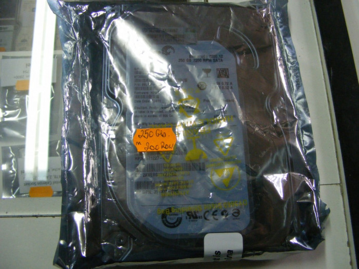 Harddisk Segate 250 Gb Sata2, nou, sigilat, cu garantie!