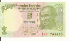 LL bancnota India 5 rupees UNC foto