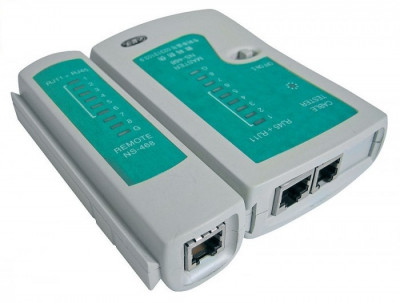 Tester pentru verificarea cablurilor UTP si RJ 11 + cadou foto