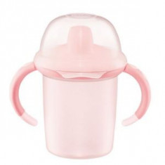 Cana MINI Baby Rose cu supapa anticurgere (220ml) foto