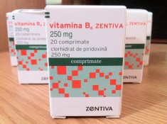 Vitamina B6 (clorhidrat de piridoxina 250 mg.) - 120 comprimate foto