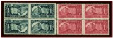 Romania 1948 - Fabrica de Timbre 75 ani de la infiintare LP 277 blocuri de 4 MNH, Arhitectura, Nestampilat