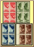 Romania 1945 - Primul Congres ARLUS, LP 171 in blocuri de 4 timbre MNH, Organizatii internationale, Nestampilat