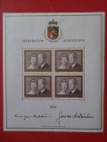 Liechtenstein 1974 Familia Regala bloc MNH cota 45 euro