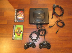 Consola Sega Saturn + 2 controllere originale+2 jocuri foto