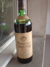 Vin Sticla de colectie spaniol anul 1976 Marques de Arienzo foto