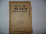 Manual de limba germana- 1929-Maximilian W.Schroff