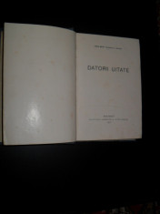 Jean Bart -Datorii uitate , prima editie 1916 foto