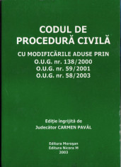 CODUL DE PROCEDURA CIVILA de CARMEN PAVAL foto