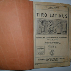 Carte de limba latina pentru clasa a III-a secundara -T.Iordanescu {1929}