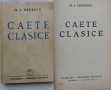 N. I. Herescu , Caete clasice , 1941, prima editie