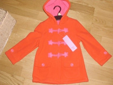 palton/paltonas fleece fetite f@f tesco foarte frumos pt 2-3 ani foto