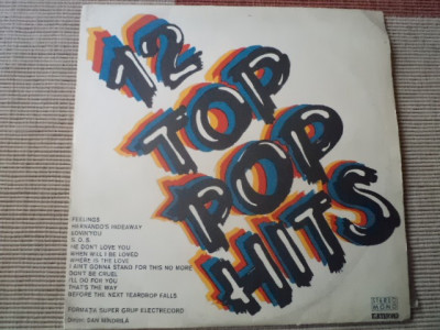 formatia super grup electrecord 12 top pop hits dan mandrila disc vinyl lp pop foto