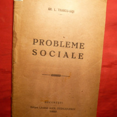 Gr. L.Trancu-Iasi - Probleme Sociale - 1923