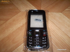 Carcasa Nokia 6124 fata cu tastatura si capac baterie foto