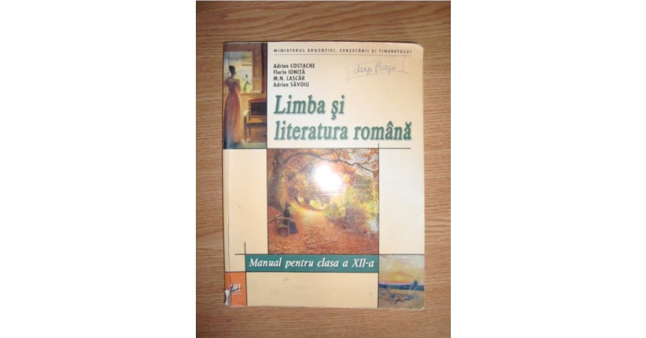Manual Limba si lit. romana clasa 12-a Adrian Costache editura Art