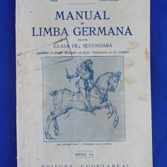 ST. CERNAUTEANU - MANUAL DE LIMBA GERMANA PENTRU CL.VII-A SECUNDARA -ED.I-A/1937