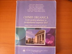 Teste grila Chimie organica admitere Facultatea de medicina Carol Davila foto