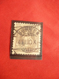 Timbru 40 centi gri 1882 Elvetia , stamp.