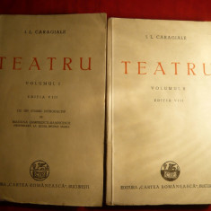 I.L.Caragiale - Teatru -vol I si II - Ed. C.R. 1945