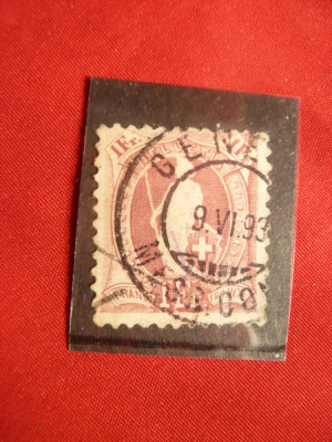 Timbru 1 Franc carmin 1882 Elvetia , stamp. foto