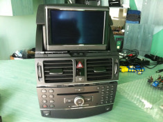 Comand APS NTG Mercedes C W204 GLK, navigatie mare HDD 40Gb, bluetooth dvd foto