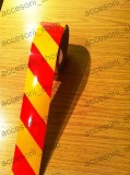 Banda Reflectorizanta Auto Galben/Rosu 5cm Autoadeziva