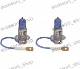 Set 2 Becuri Halogen H3 Efect Xenon 12V 55W Auto