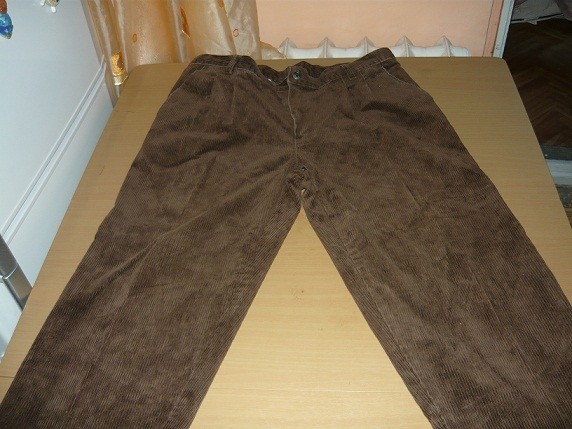 pantaloni lungi velur veluri raiat reiat raiati barbati barbatesti maro ...