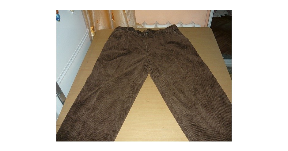 pantaloni lungi velur veluri raiat reiat raiati barbati barbatesti maro ...